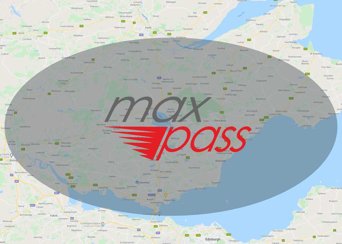 Max Pass Driving School covers areas including Dunfermline, Dalgety Bay, Rosyth, Kirkcaldy, Cowdenbeath, Lochgelly, Leven and outlying areas